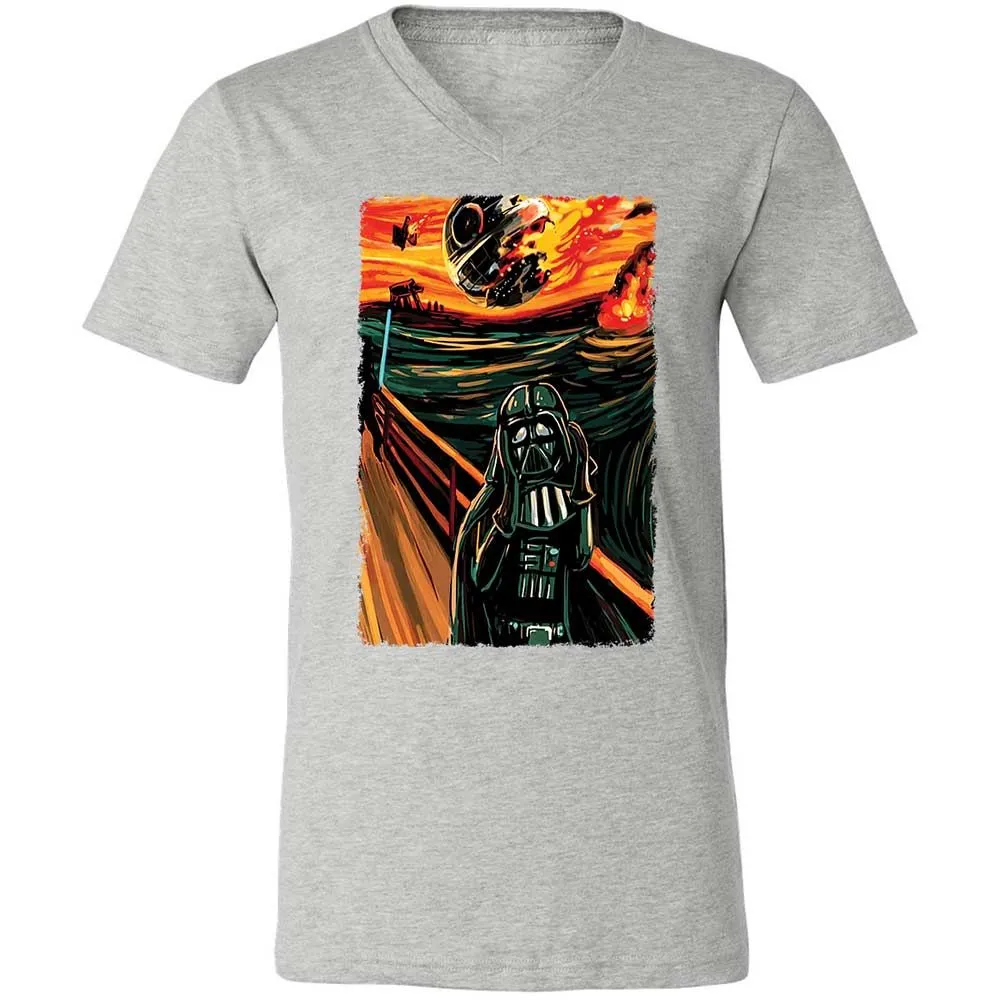 Unisex V-Neck T-Shirt - ELXAMP82 - Athletic Heather - 15