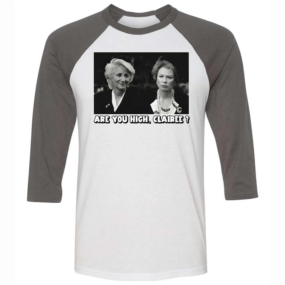 Unisex 3/4 Baseball Tee - TL778VGM - White/Asphalt - 2
