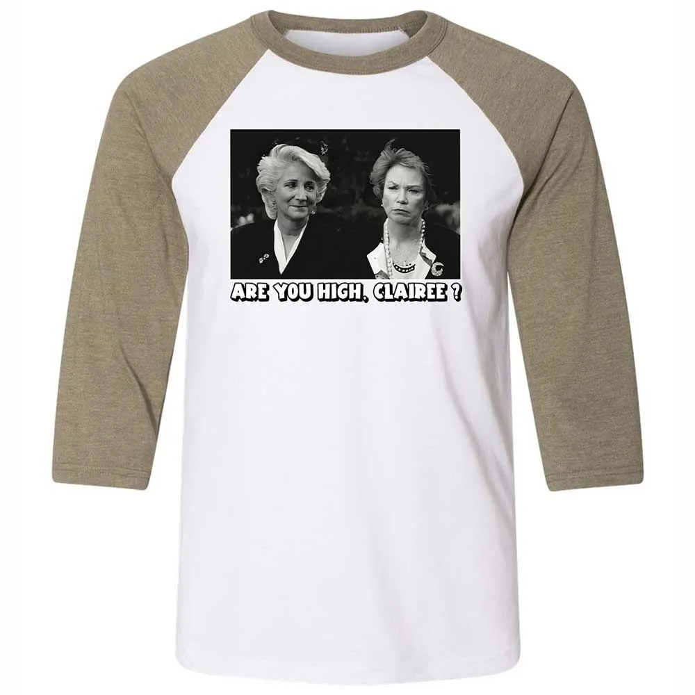 Unisex 3/4 Baseball Tee - TL778VGM - White/Heather Olive - 4