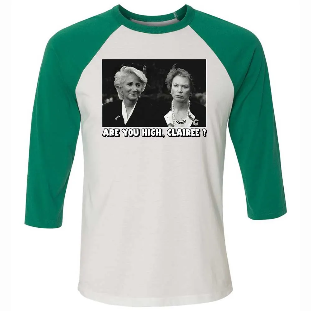 Unisex 3/4 Baseball Tee - TL778VGM - White/Kelly - 6