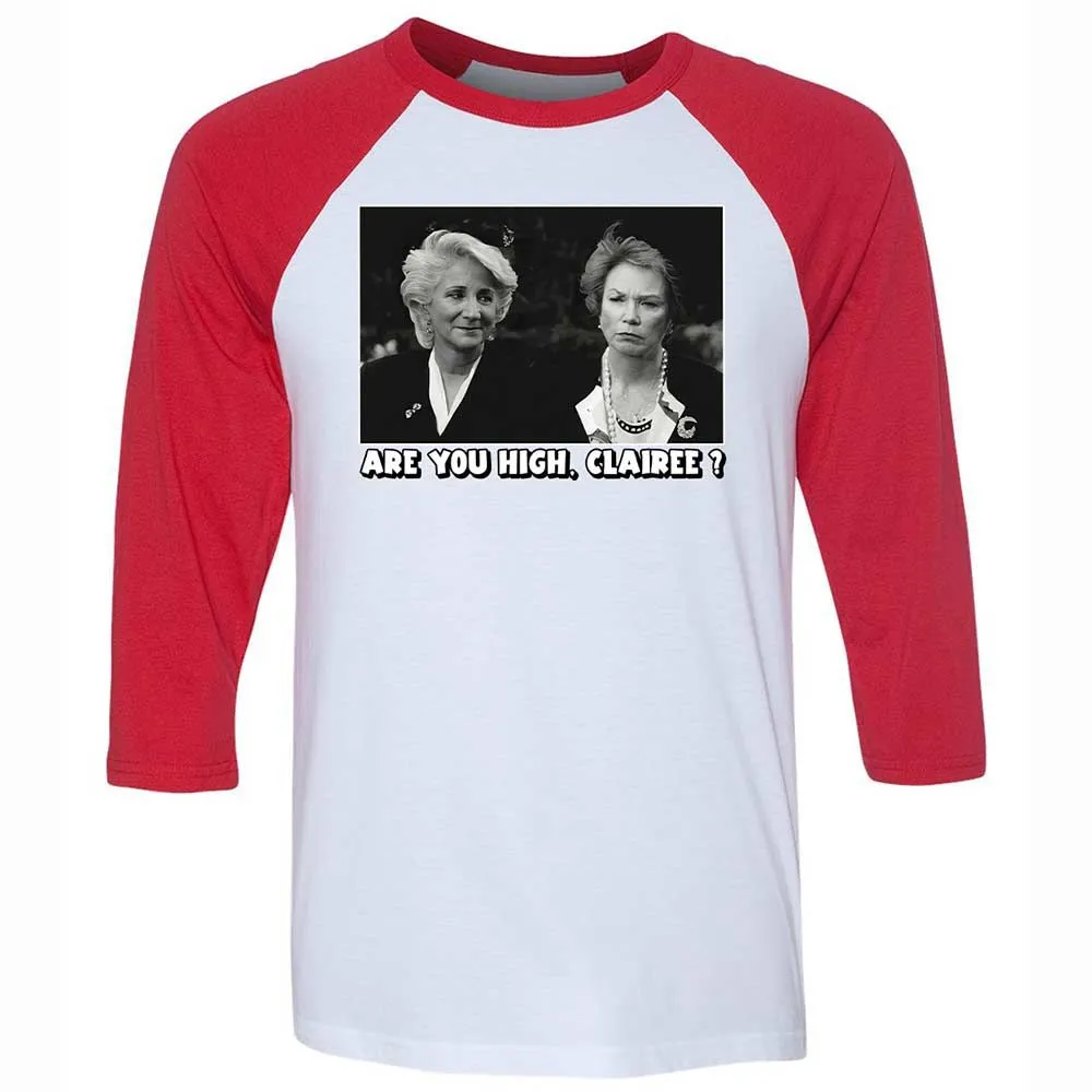 Unisex 3/4 Baseball Tee - TL778VGM - White/Red - 9