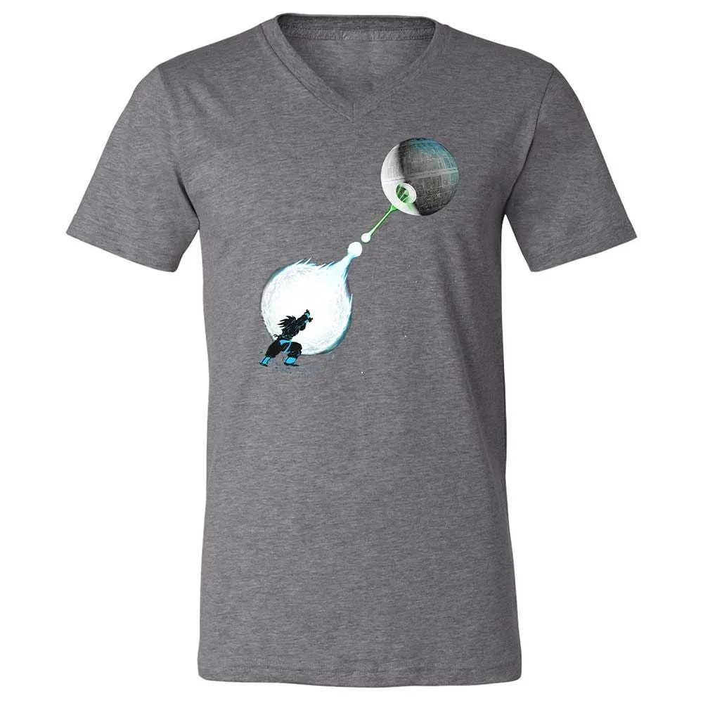 Unisex V-Neck T-Shirt - WGPG4BTU - Deep Heather - 14