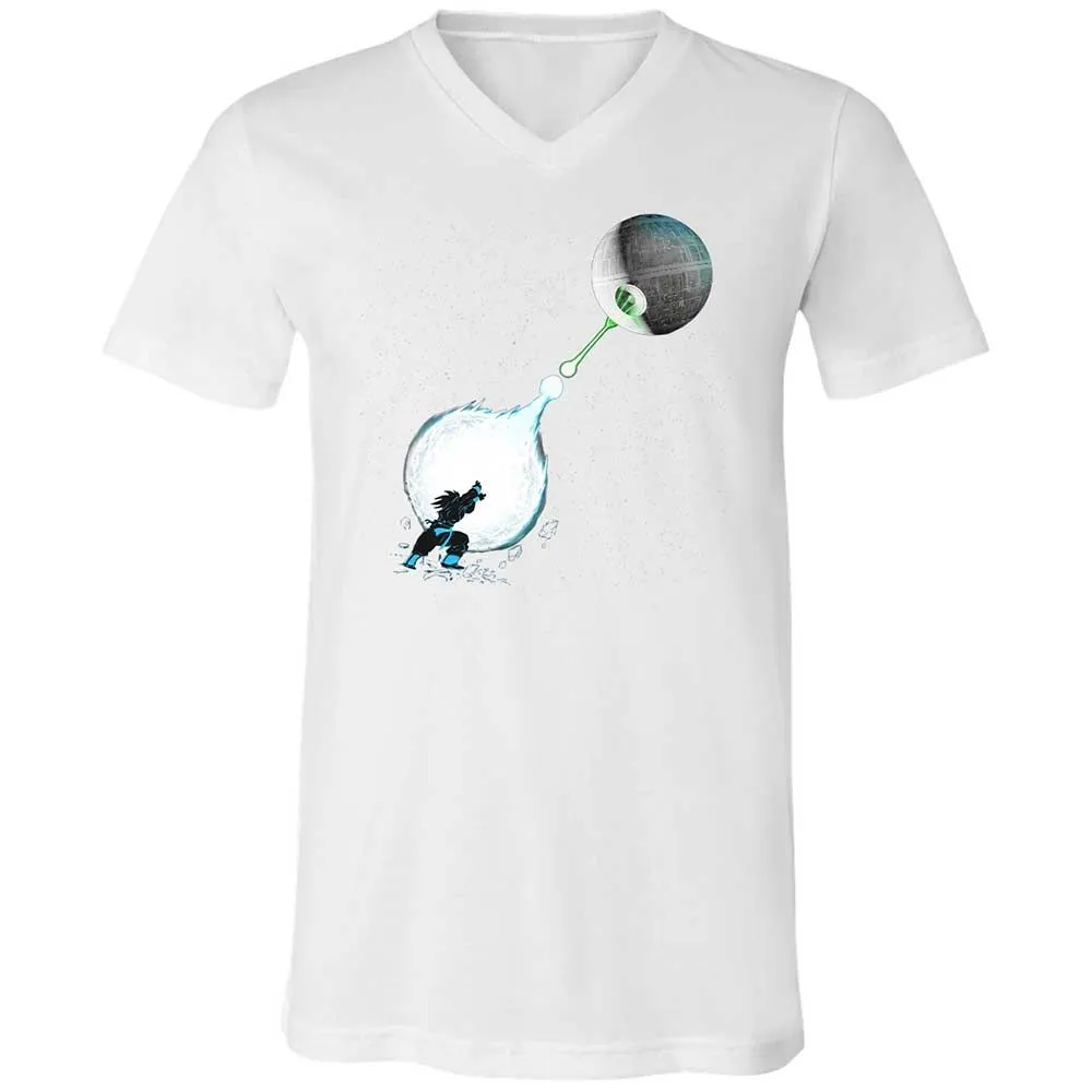 Unisex V-Neck T-Shirt - WGPG4BTU - White - 16