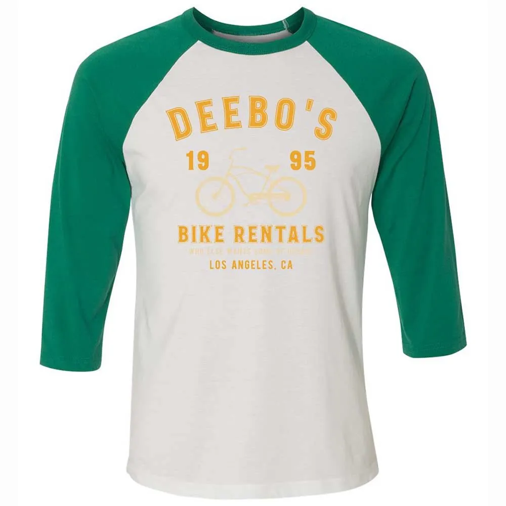 Unisex 3/4 Baseball Tee - K4M7YJ67 - White/Kelly - 6