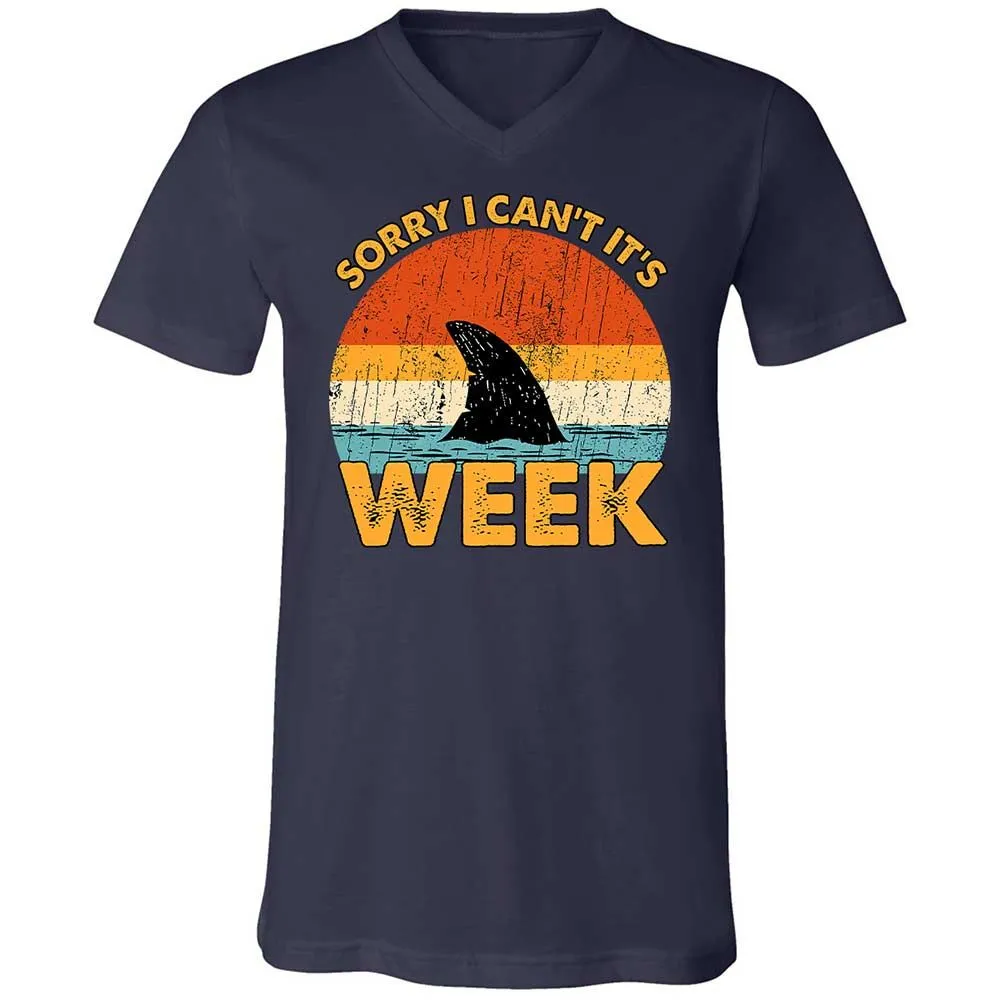 Unisex V-Neck T-Shirt - QJEEKSTK - Navy - 2