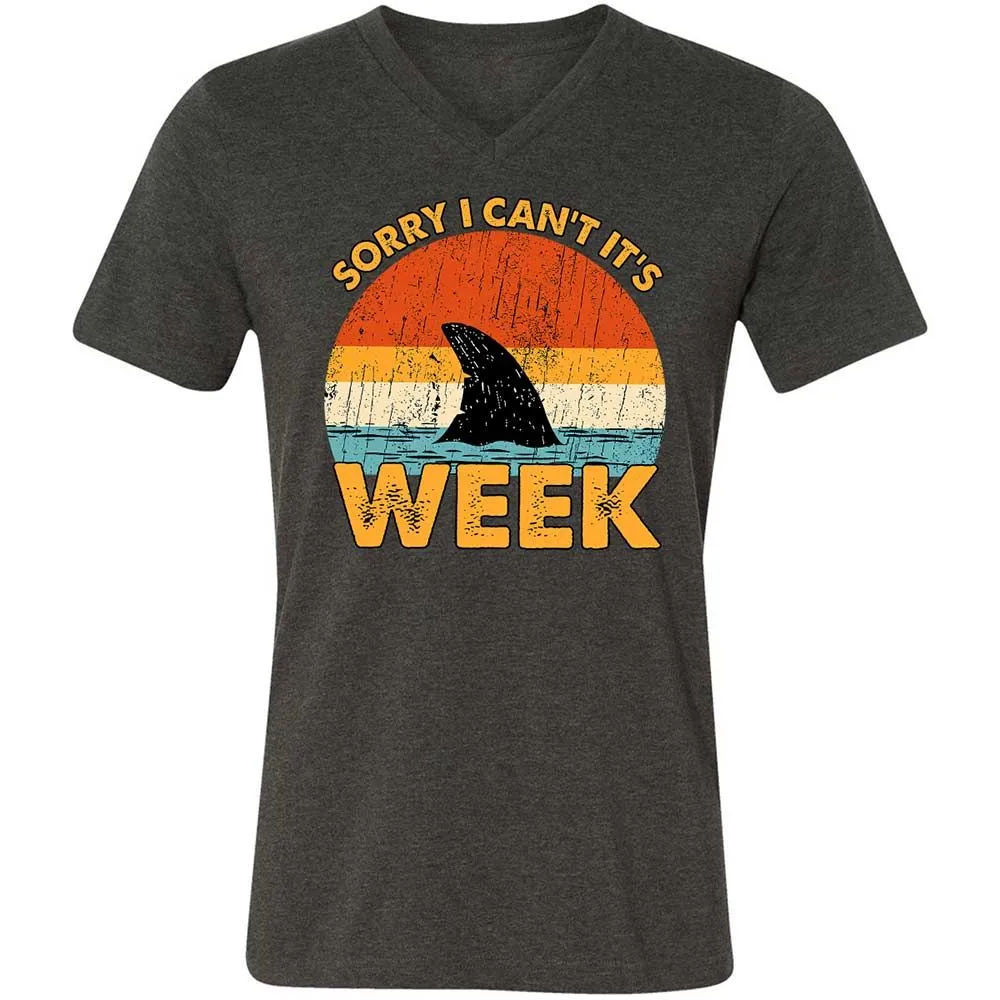 Unisex V-Neck T-Shirt - QJEEKSTK - Dark Grey Heather - 9