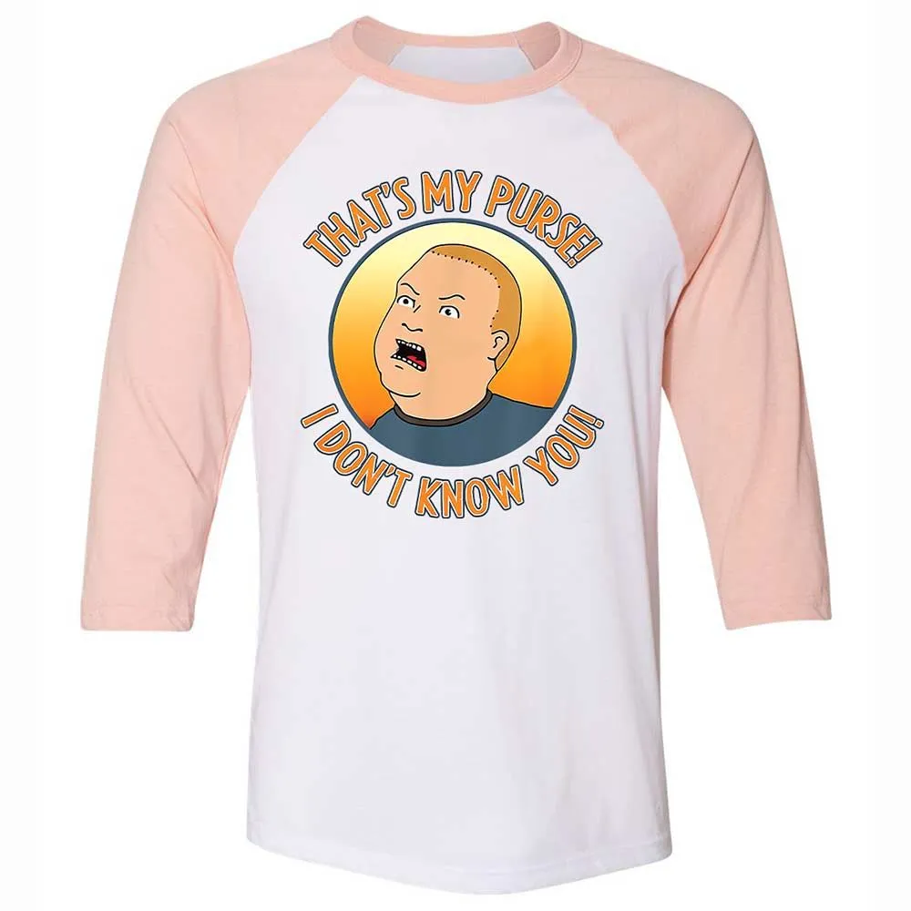 Unisex 3/4 Baseball Tee - 75NCL96N - White/Heather Peach - 5