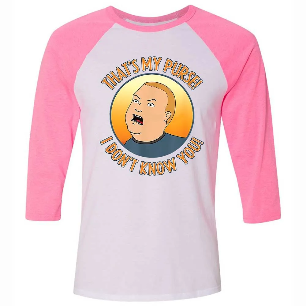 Unisex 3/4 Baseball Tee - 75NCL96N - White/Neon Pink - 12