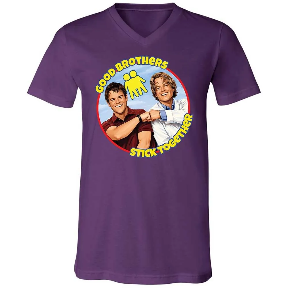 Unisex V-Neck T-Shirt - 9YXV6ECJ - Team Purple - 10