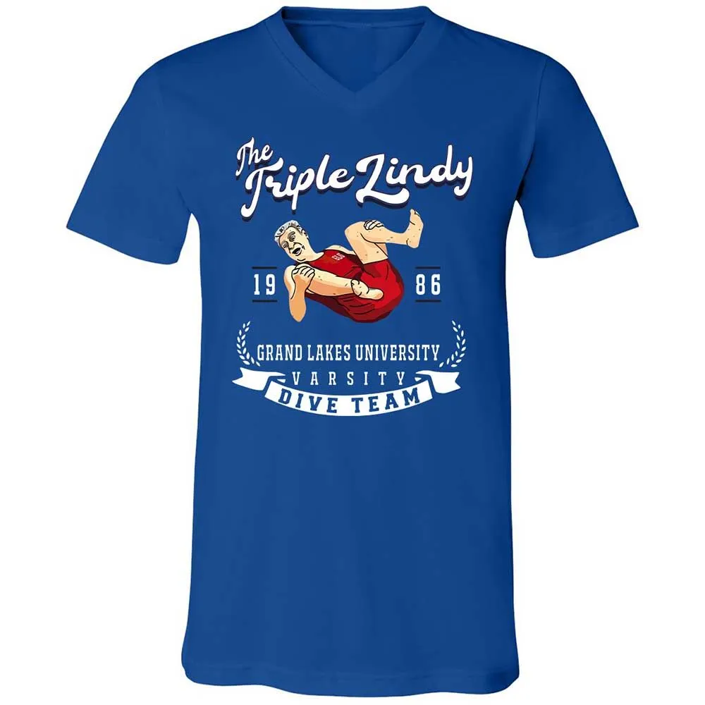 Unisex V-Neck T-Shirt - 1HWJC22T - True Royal - 4