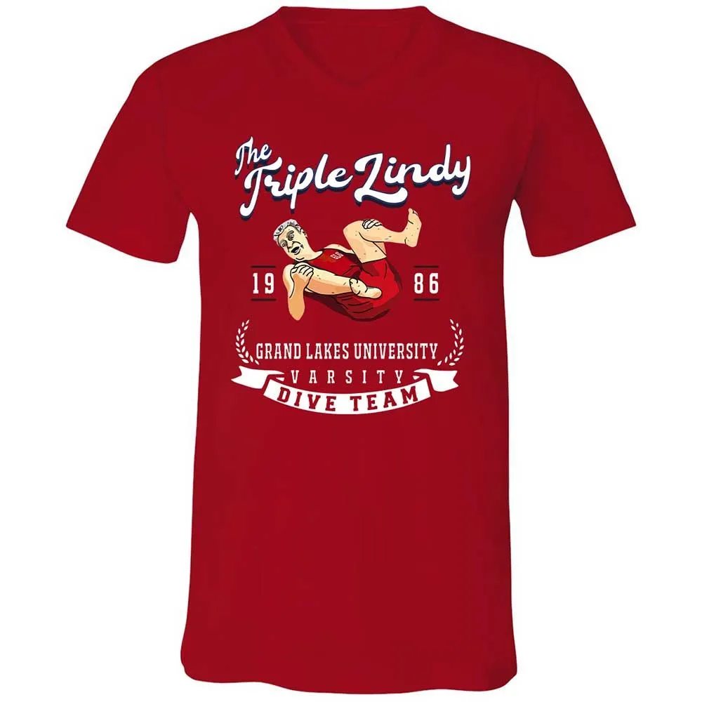 Unisex V-Neck T-Shirt - 1HWJC22T - Red - 6