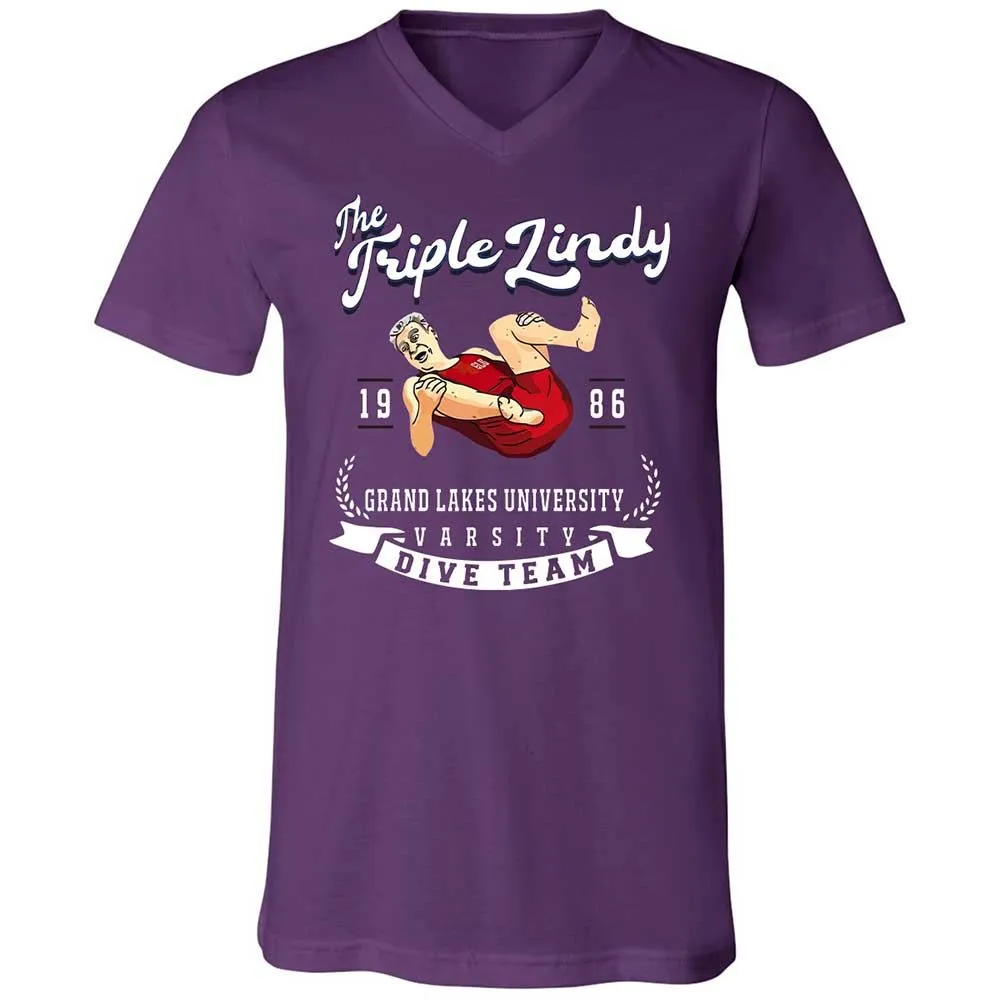 Unisex V-Neck T-Shirt - 1HWJC22T - Team Purple - 10