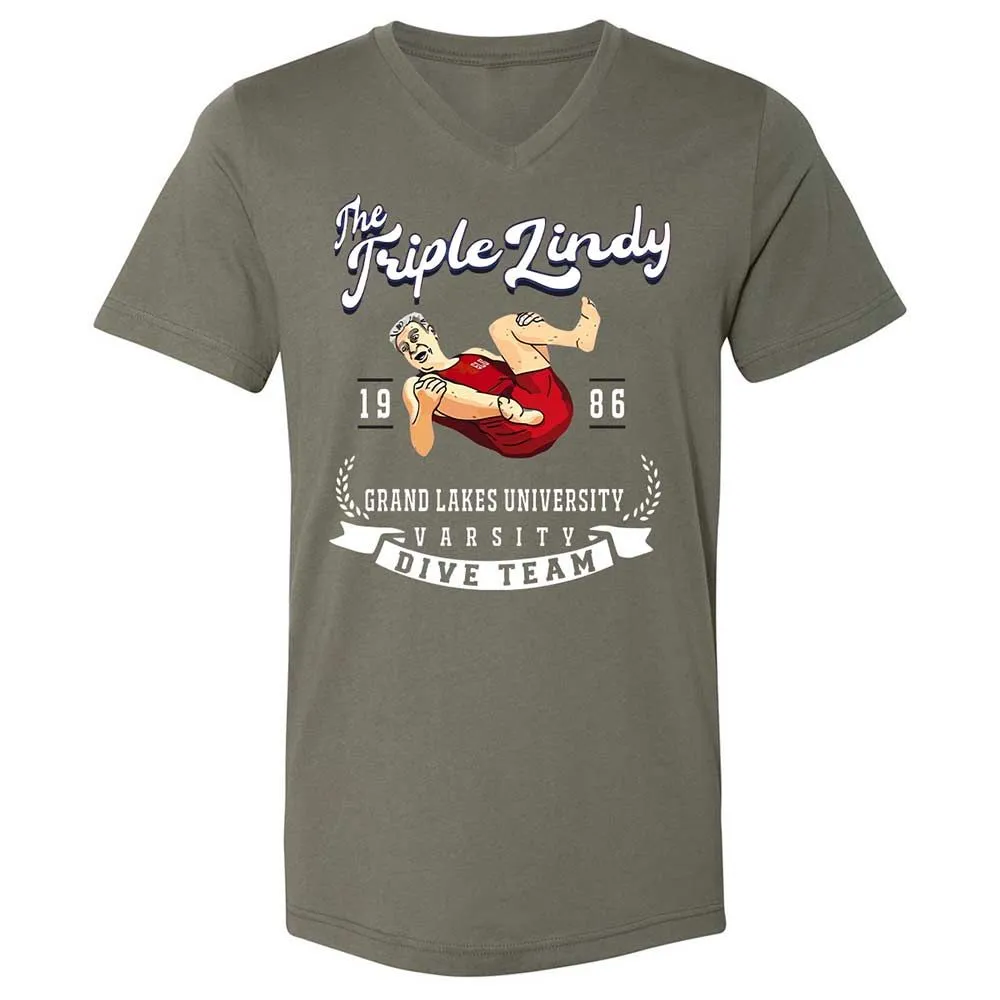 Unisex V-Neck T-Shirt - 1HWJC22T - Military Green - 11