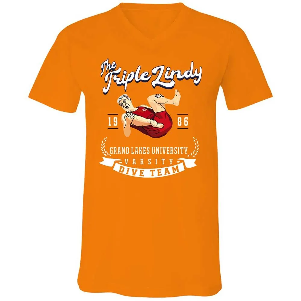 Unisex V-Neck T-Shirt - 1HWJC22T - Orange - 12