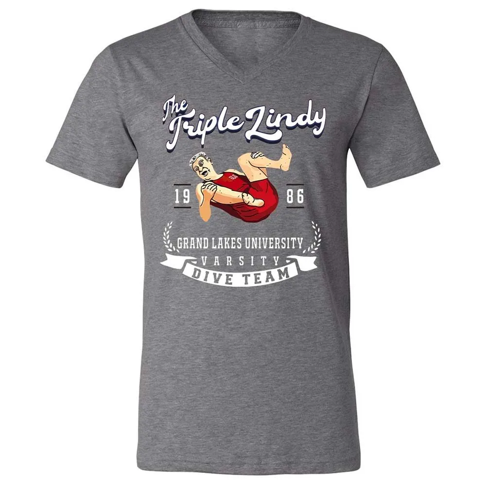 Unisex V-Neck T-Shirt - 1HWJC22T - Deep Heather - 14