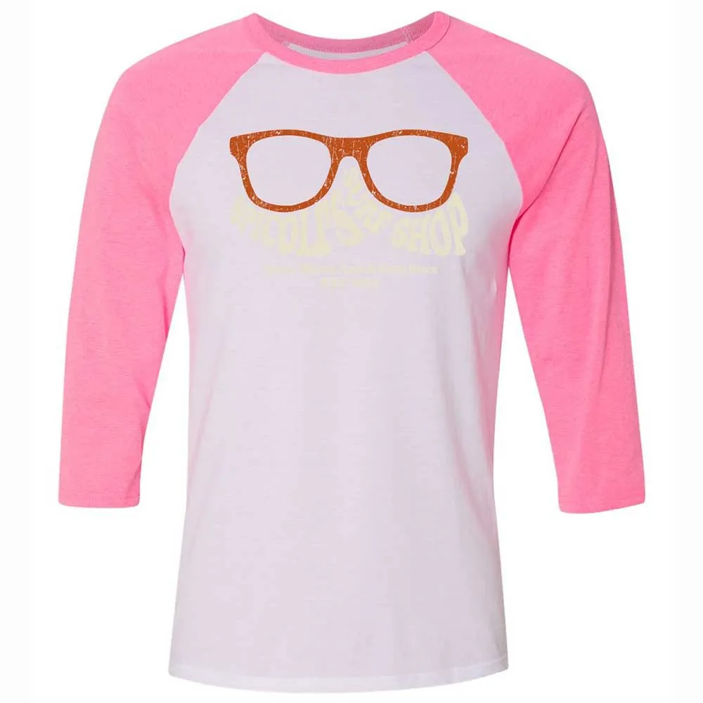 Unisex 3/4 Baseball Tee - BZ8E8H8B - White/Neon Pink - 12
