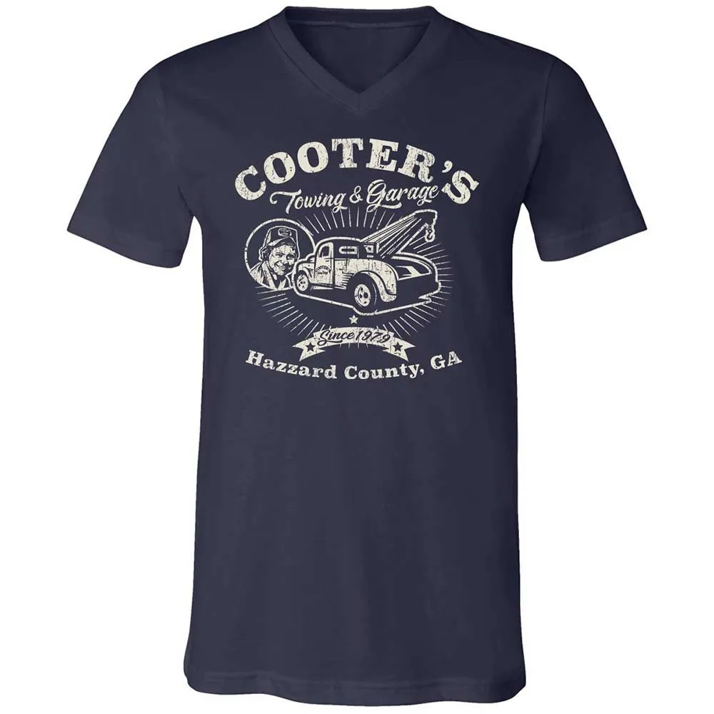 Unisex V-Neck T-Shirt - 6DJLME9A - Navy - 2