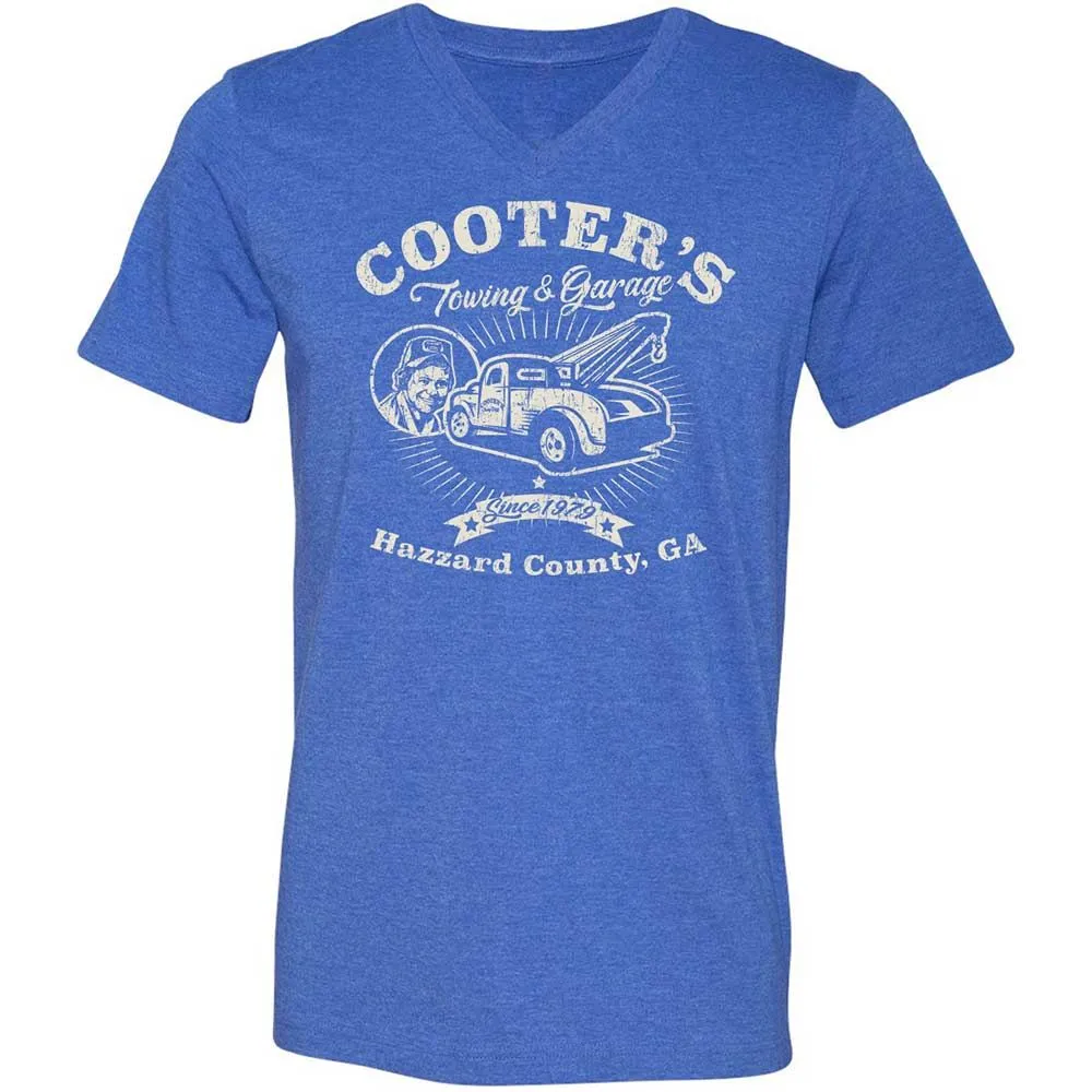 Unisex V-Neck T-Shirt - 6DJLME9A - Heather True Royal - 5