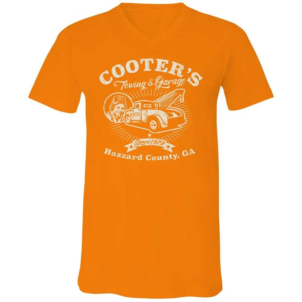 Unisex V-Neck T-Shirt - 6DJLME9A - Orange - 12