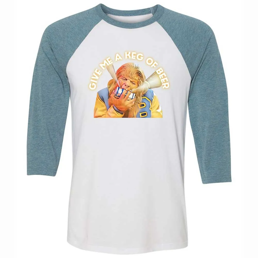 Unisex 3/4 Baseball Tee - 7QNHJRJL - White/Denim - 3