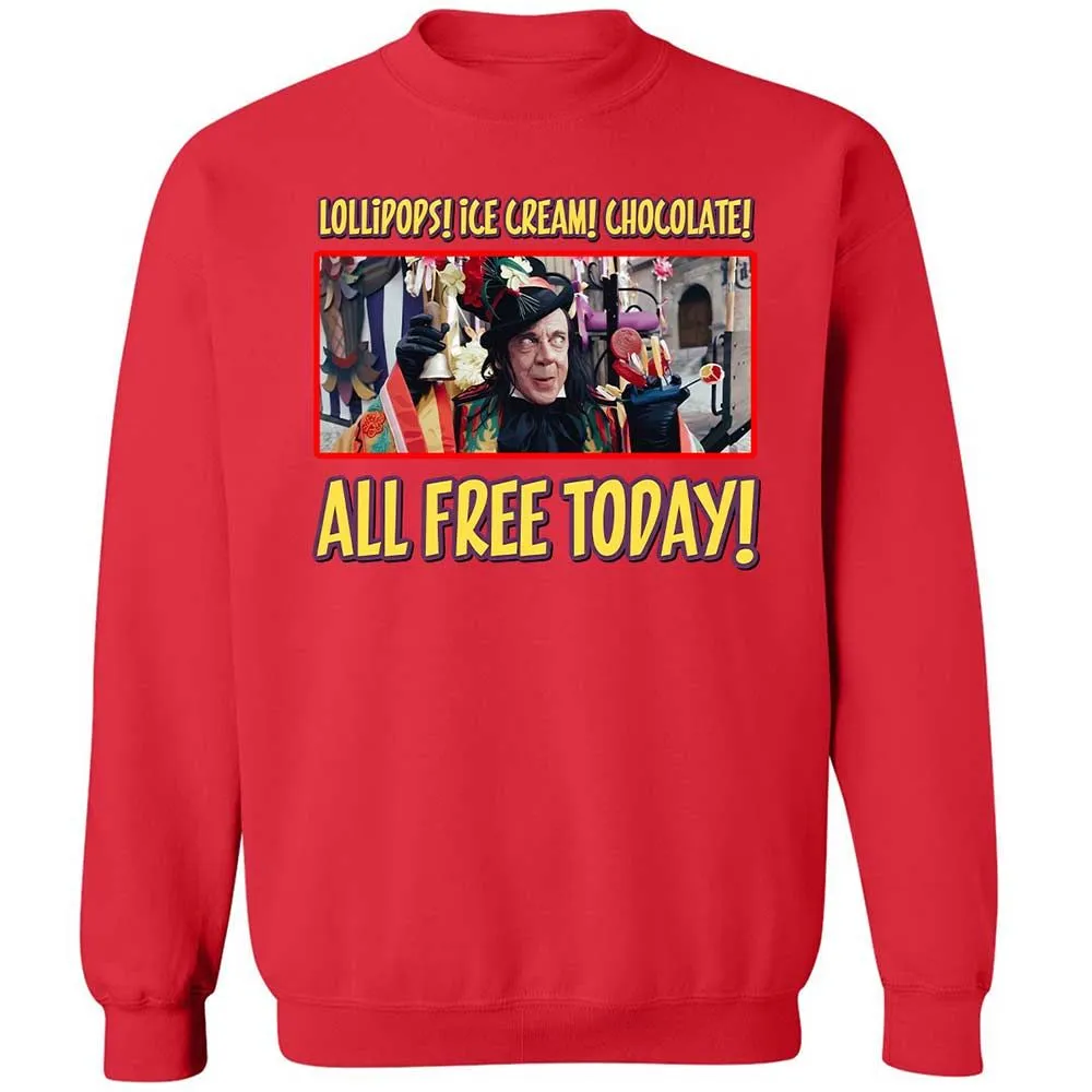 Classic Unisex Sweatshirt - QJV14LXJ - Red - 10