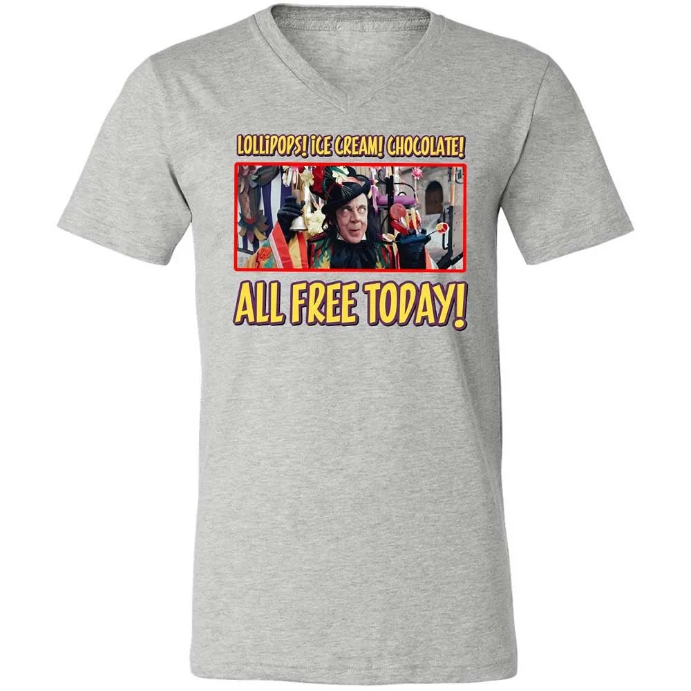 Unisex V-Neck T-Shirt - C9KGVAYU - Athletic Heather - 15
