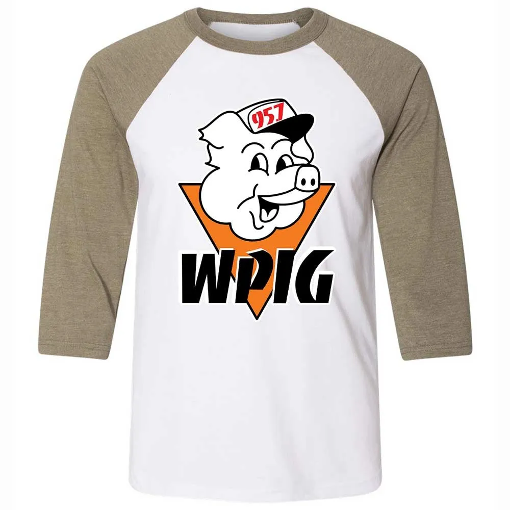 Wpig 95.7 Radio Station - White/Heather Olive - 4