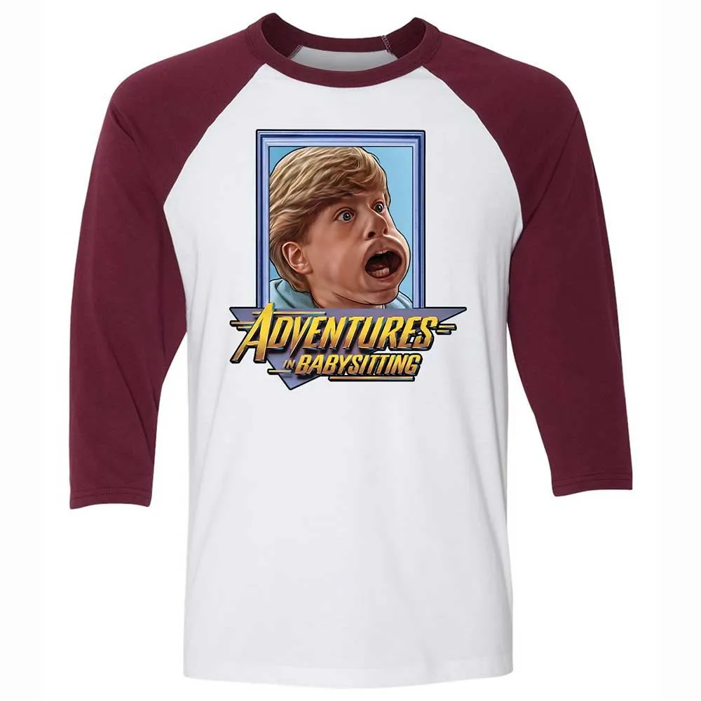 Unisex 3/4 Baseball Tee - MFV4UTZC - White/Maroon - 7