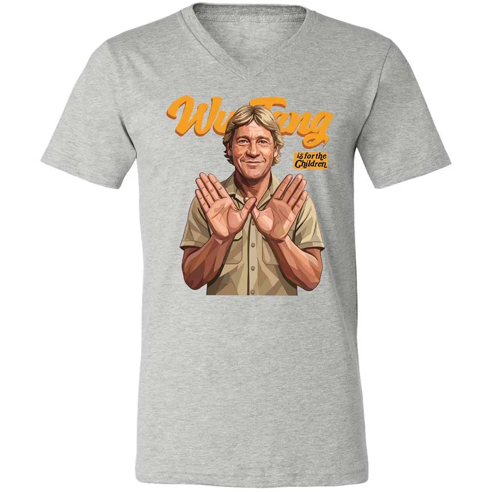 Steve Irwin or the Children - Athletic Heather - 15