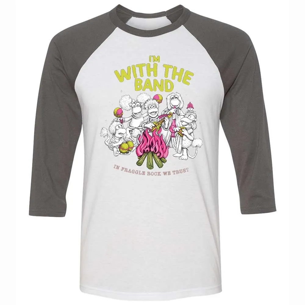 Unisex 3/4 Baseball Tee - ZYRFWWHU - White/Asphalt - 2