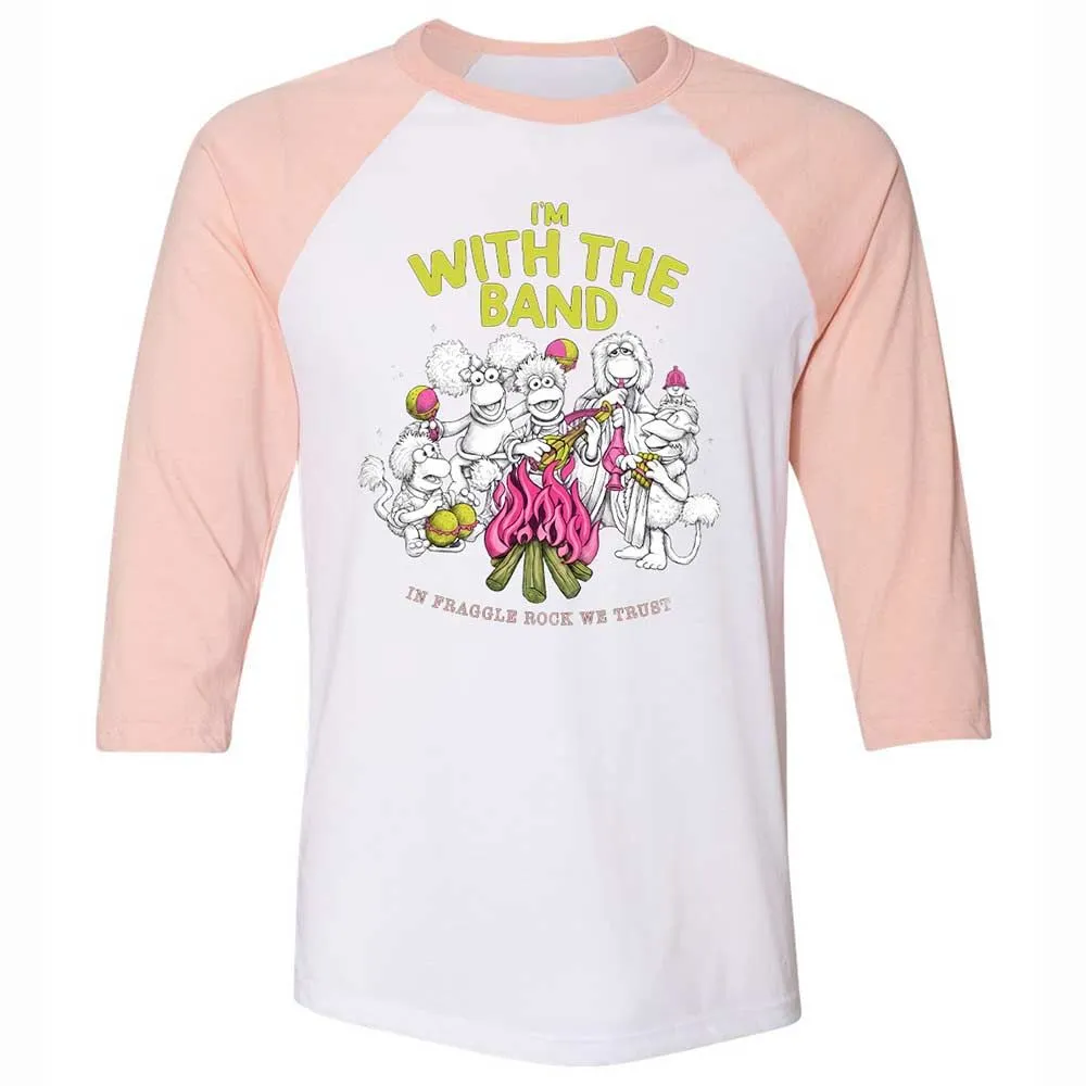 Unisex 3/4 Baseball Tee - ZYRFWWHU - White/Heather Peach - 5