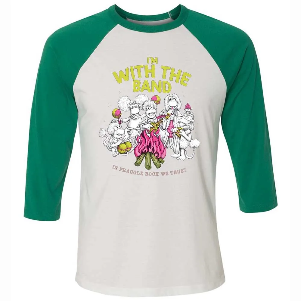 Unisex 3/4 Baseball Tee - ZYRFWWHU - White/Kelly - 6