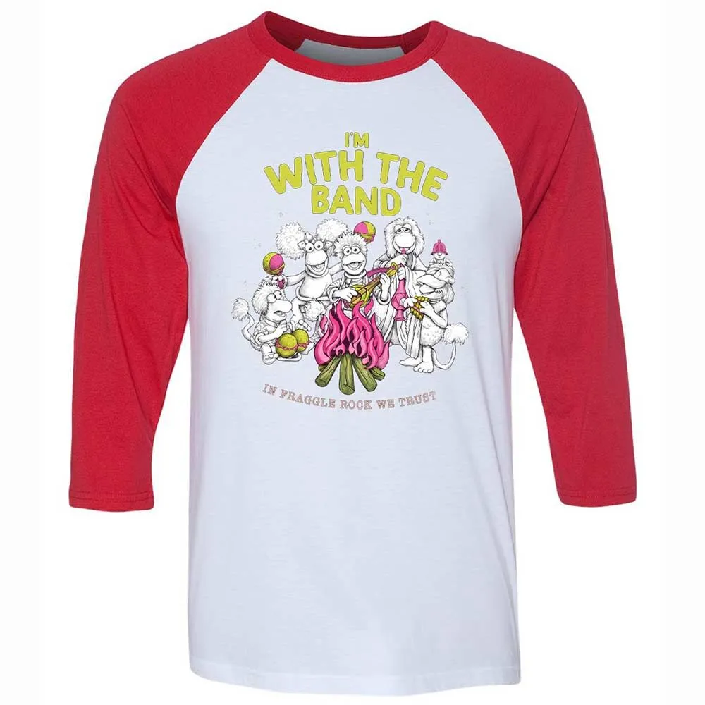 Unisex 3/4 Baseball Tee - ZYRFWWHU - White/Red - 9