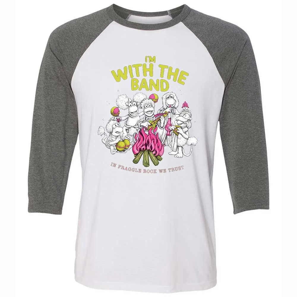 Unisex 3/4 Baseball Tee - ZYRFWWHU - White/Deep Heather - 11