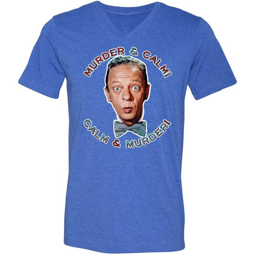 Unisex V-Neck T-Shirt - UQ26UN89 - Heather True Royal - 5