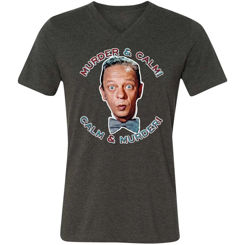 Unisex V-Neck T-Shirt - UQ26UN89 - Dark Grey Heather - 9
