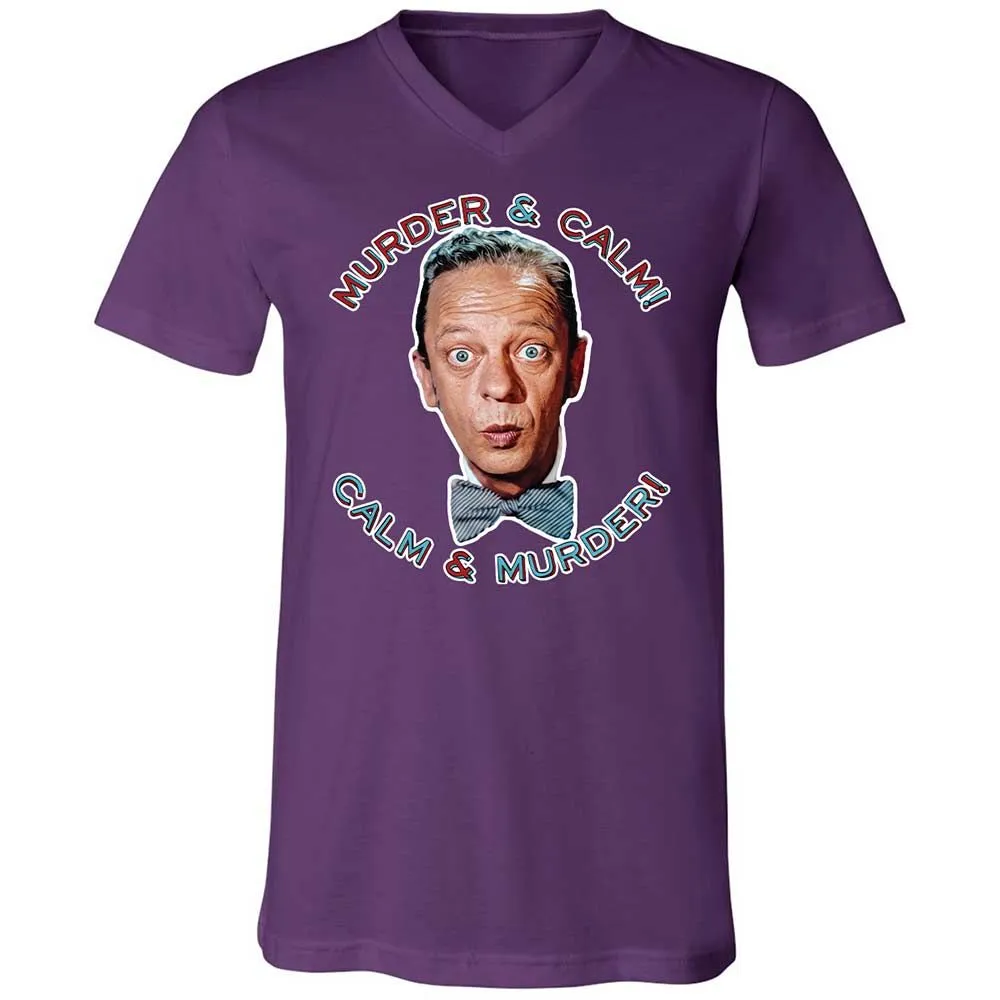 Unisex V-Neck T-Shirt - UQ26UN89 - Team Purple - 10