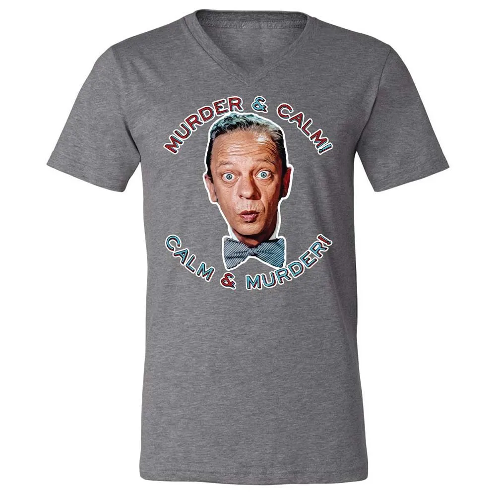 Unisex V-Neck T-Shirt - UQ26UN89 - Deep Heather - 14