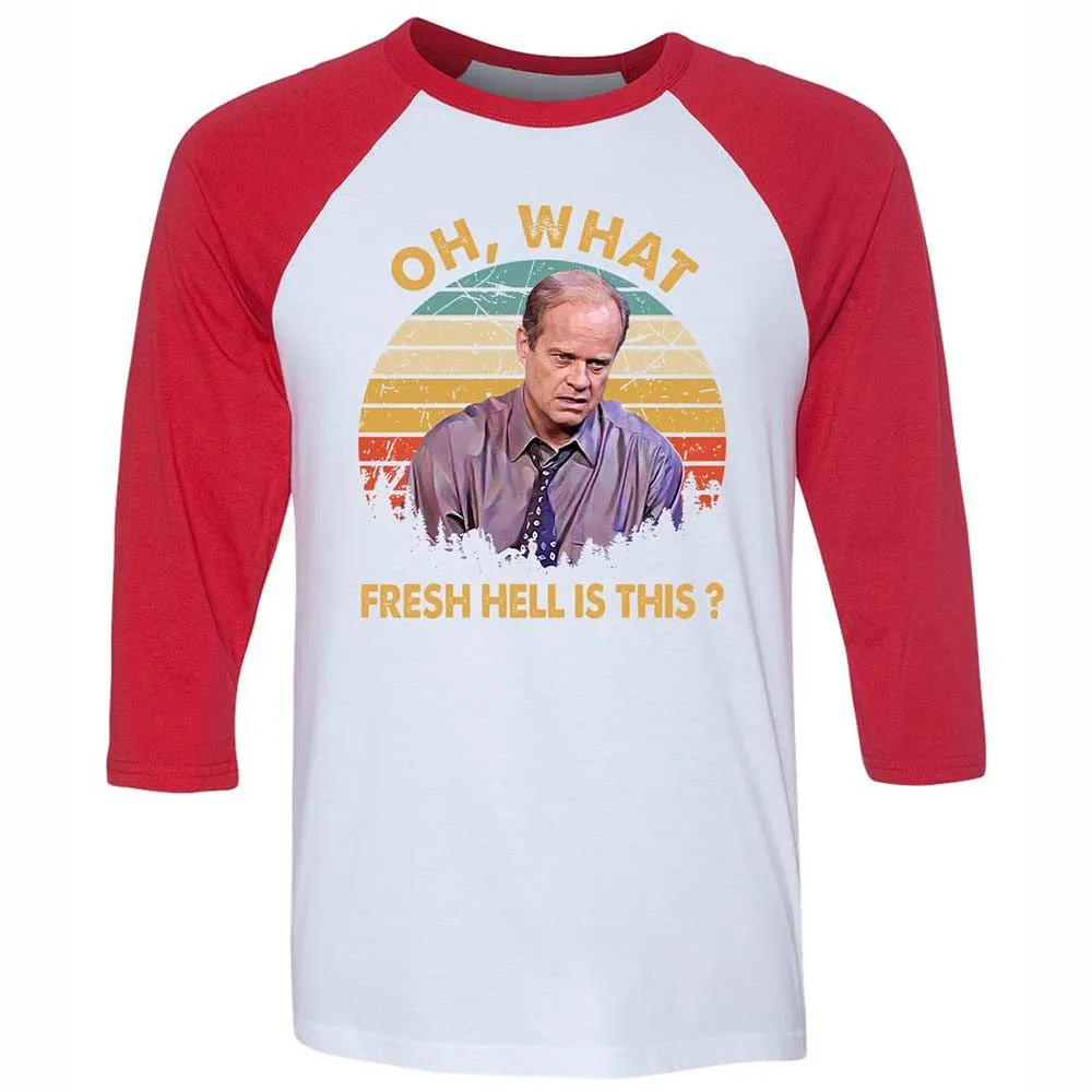Oh What Fresh Hell Is This - White/Red - 9