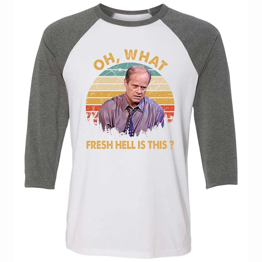 Oh What Fresh Hell Is This - White/Deep Heather - 11