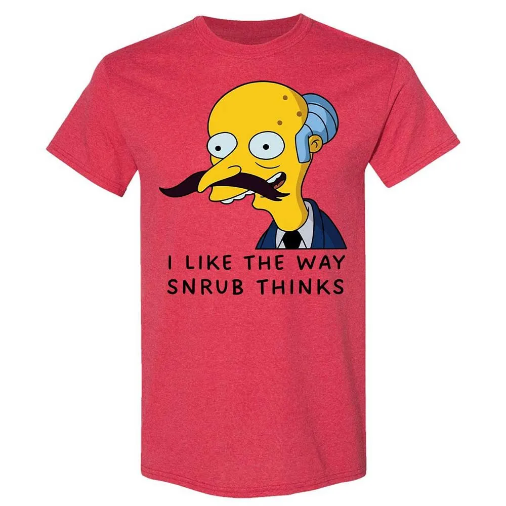 I Like the Way Snrub Thinks - Heather Red - 9