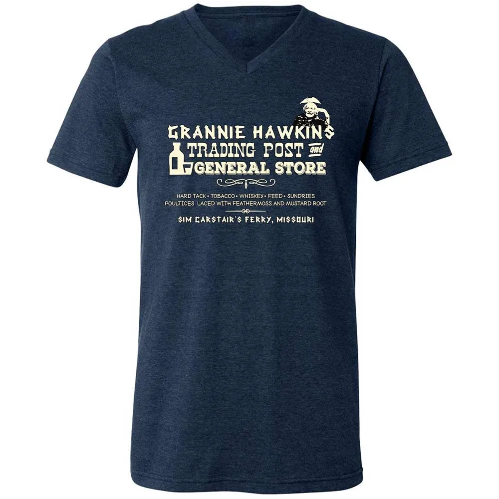 Unisex V-Neck T-Shirt - R5UV1FPN - Heather Navy - 3