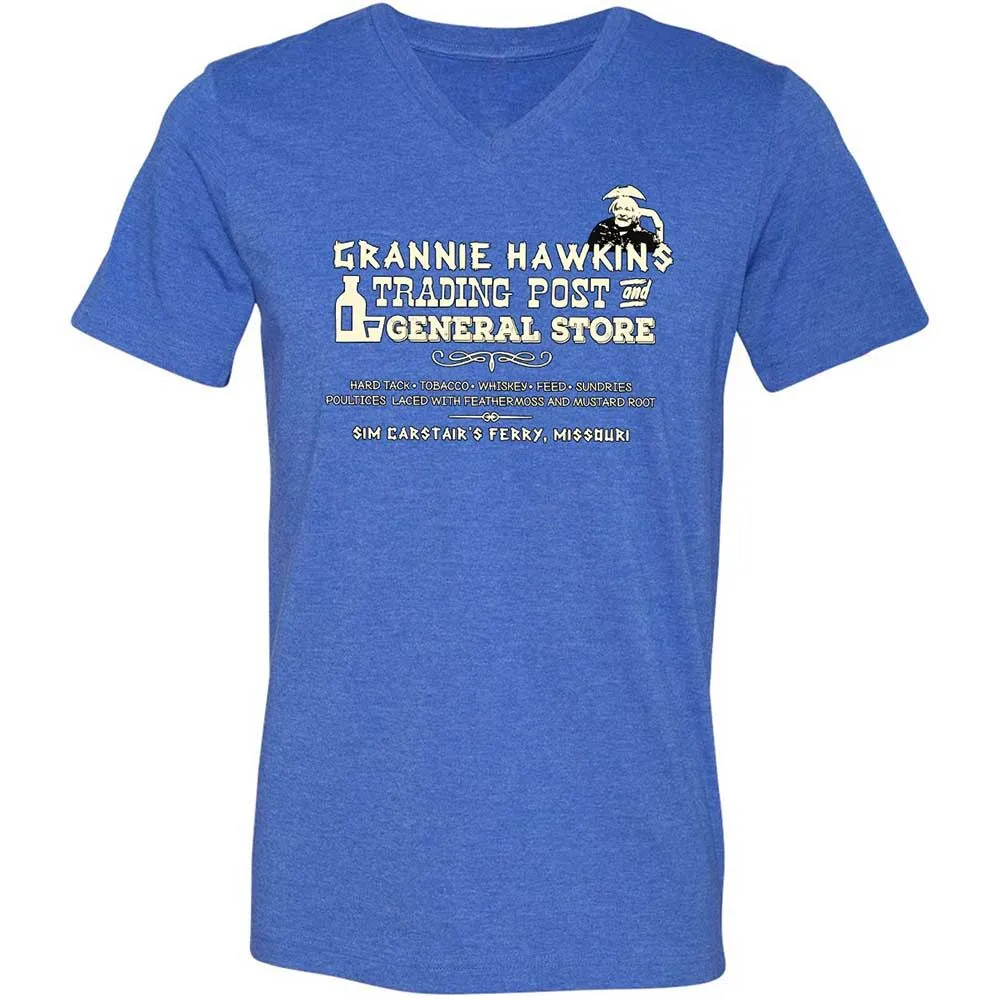Unisex V-Neck T-Shirt - R5UV1FPN - Heather True Royal - 5