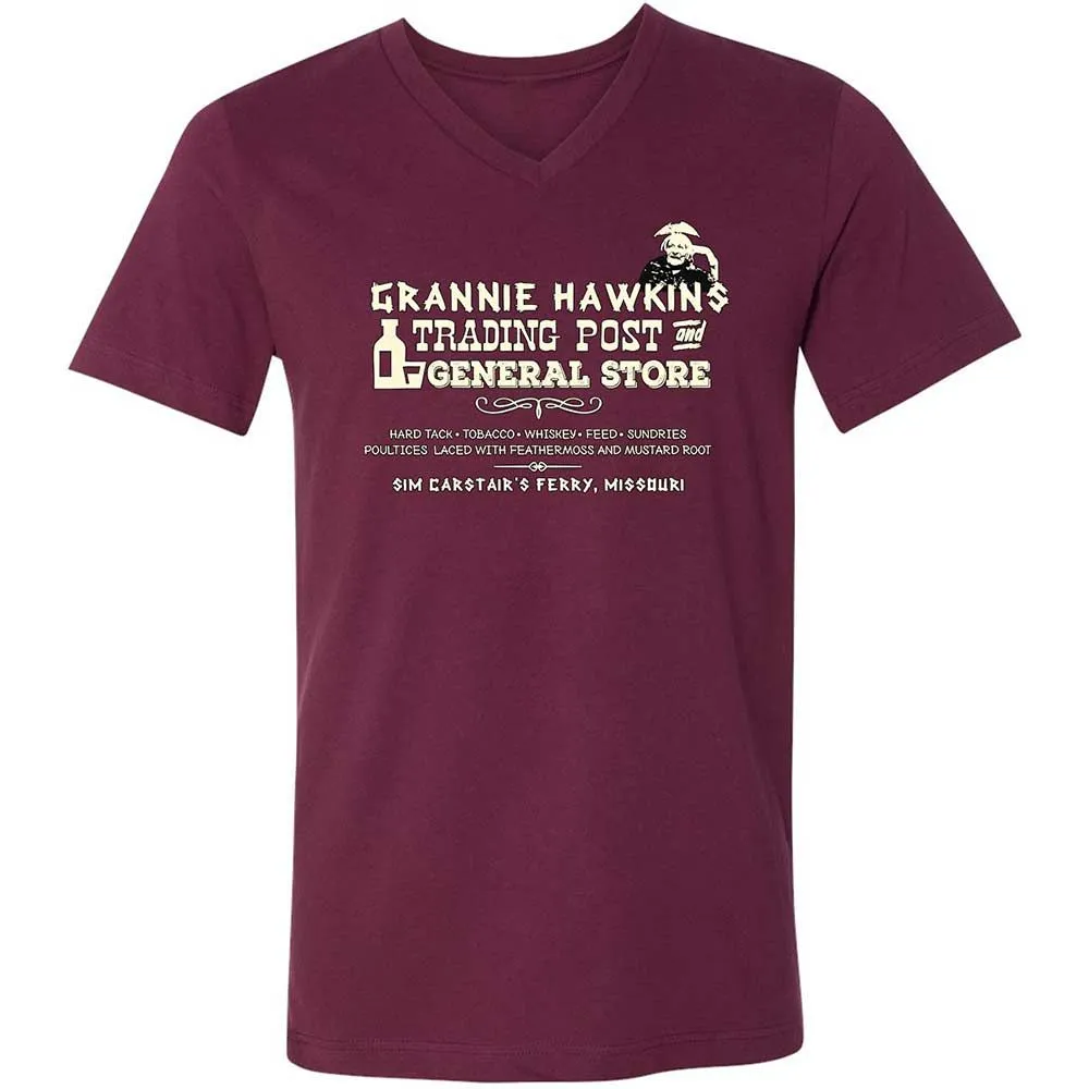 Unisex V-Neck T-Shirt - R5UV1FPN - Maroon - 8