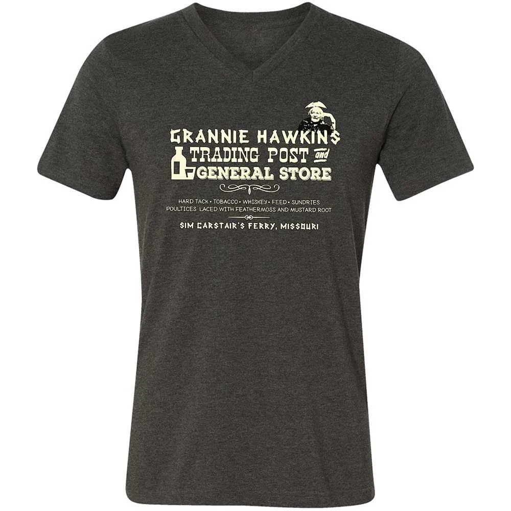 Unisex V-Neck T-Shirt - R5UV1FPN - Dark Grey Heather - 9