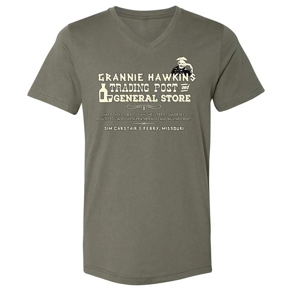 Unisex V-Neck T-Shirt - R5UV1FPN - Military Green - 11