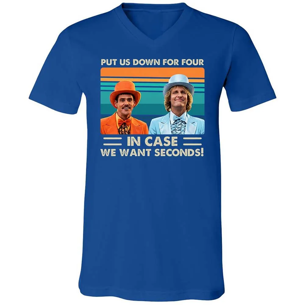 Unisex V-Neck T-Shirt - ARH4ME5V - True Royal - 4