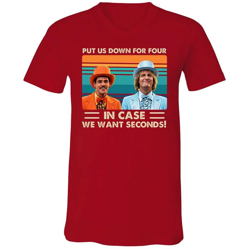 Unisex V-Neck T-Shirt - ARH4ME5V - Red - 6