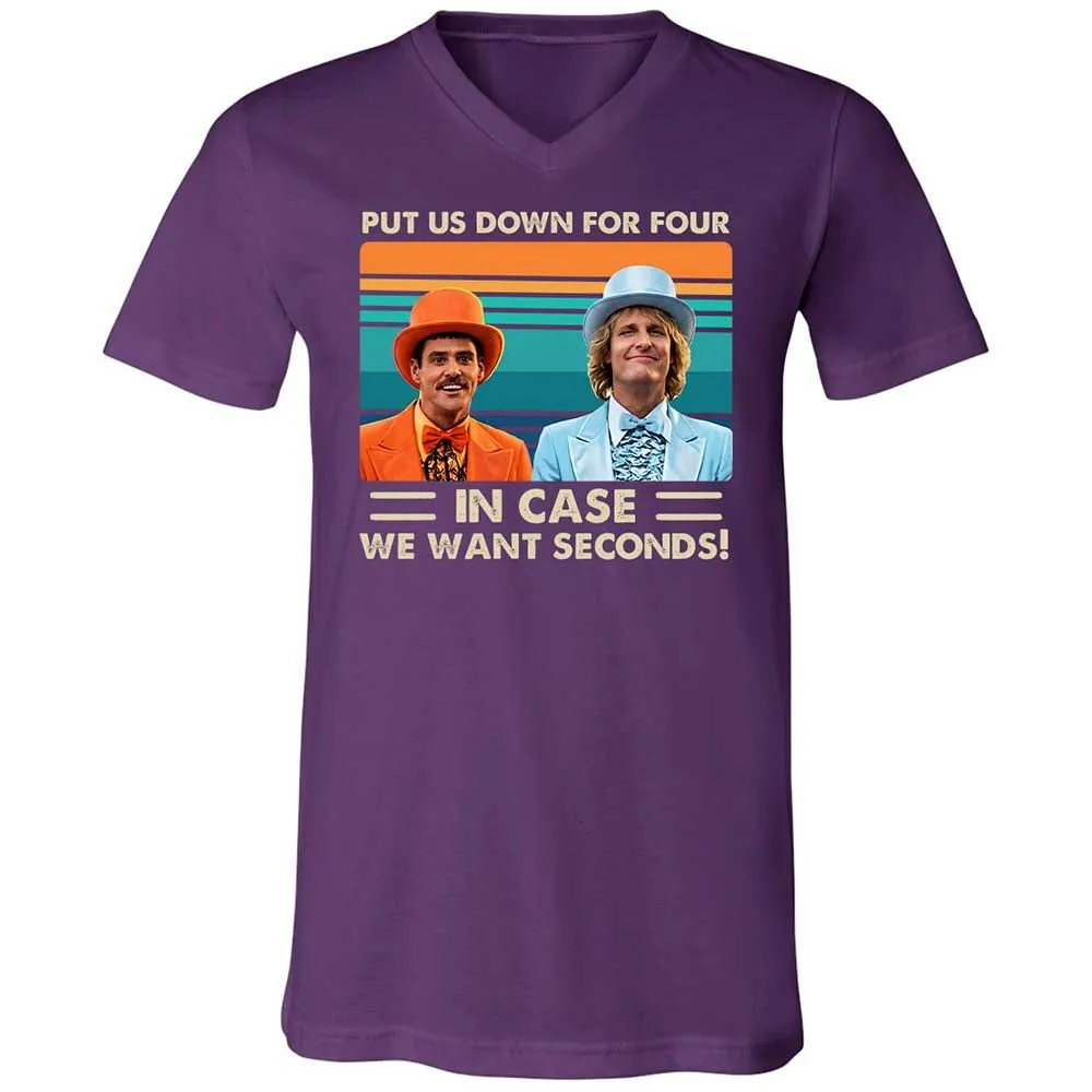 Unisex V-Neck T-Shirt - ARH4ME5V - Team Purple - 10