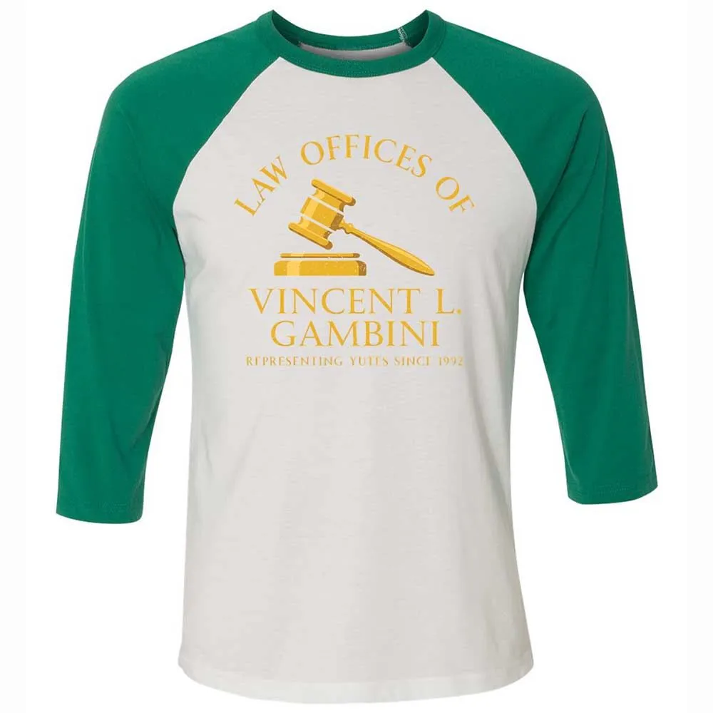 Unisex 3/4 Baseball Tee - KKH6J5LP - White/Kelly - 6